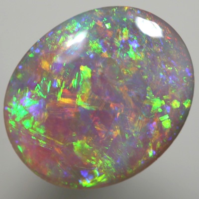 SOLID SEMI BLACK OPAL Chaff pattern with crisp, bright fire